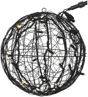 Trassel-Kugel System LED Extra, Ø350mm, schwarz, 4W, 30 LED, warmweiss