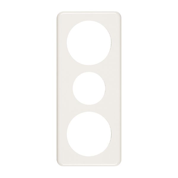 Abdeckplatte 3×1 58-43-58mm weiss