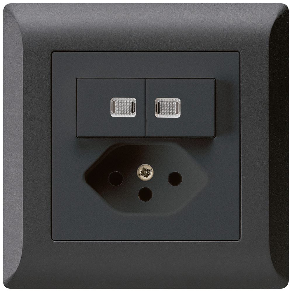 UP-Leuchtkombination 1/3+3/1P+T13 schwarz kallysto.line 2 Linsen