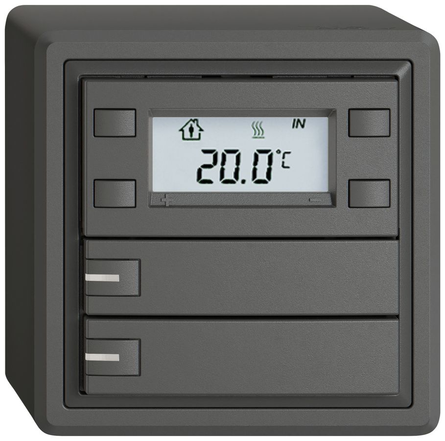 AP-RTH-Taster EDIZIO.liv SNAPFIX® m.RGB-LED 2×Taste 1-Tbed.dgu