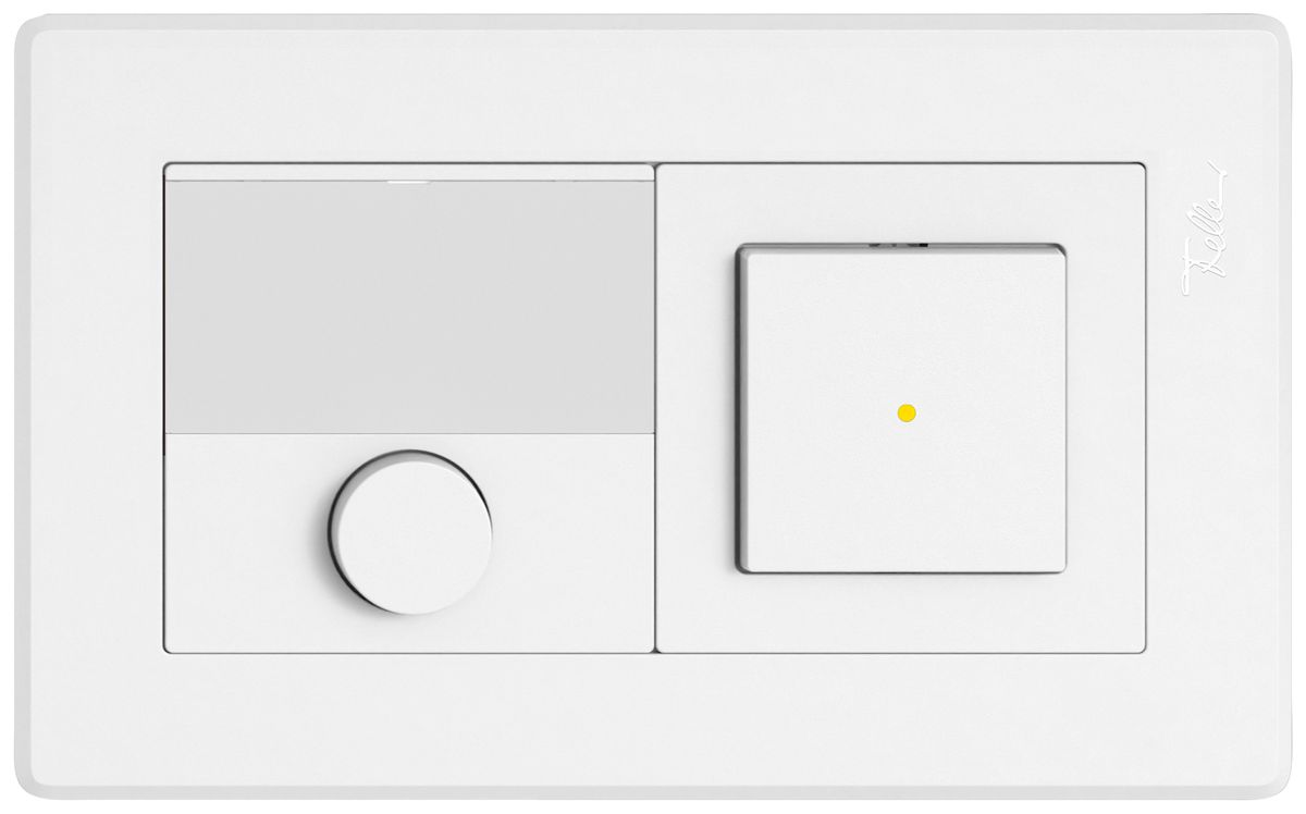 Combinazione INC EDIZIO.liv SNAPFIX® 1×2 96×156mm chiusura+invertitore lum.bi