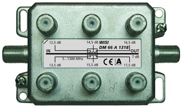 Deviatore F WISI DM66A 1318 6 volte 13…18dB 5…1300MHz