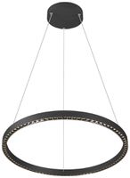 Lum.suspendu LED SLV ONE CUBE 80W 6500lm 940 DALI direct/indirect Ø805 noir