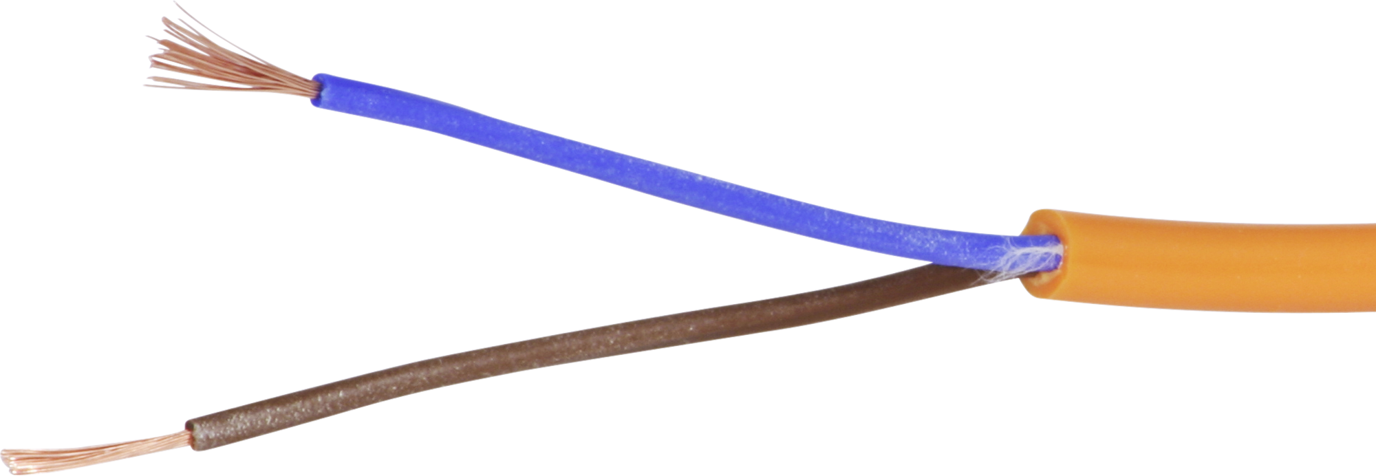 Kabel EPR-PUR 2×1mm² LN orange