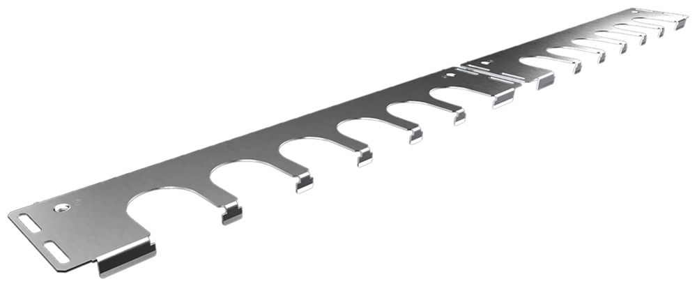 Kabeldurchführungspanel Rittal VX 8619.803 14.5×540mm Edelstahl 4Stk