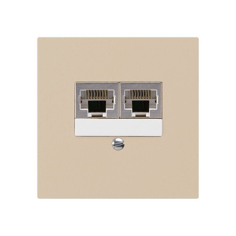 UP-Dose kallysto 2×RJ45s parallel beige