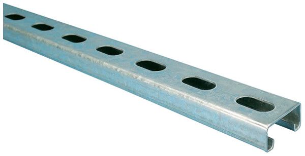 Guida profilata ERICO C25H0800HD 800×41×21×2.5mm profilo a C acciaio