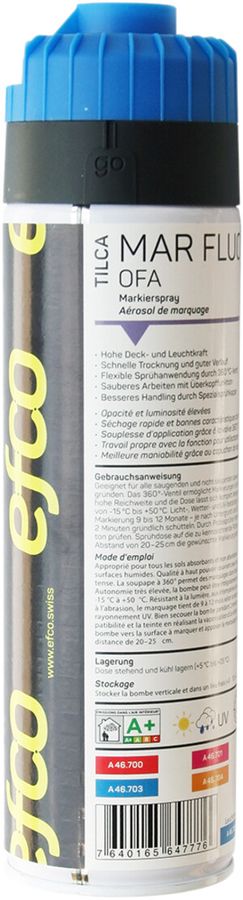 Markierspray TILCA MAR FLUO OFA FLUO leuchtblau 500ml