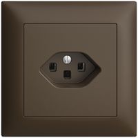 UP-Steckdose EDIZIOdue T23 16A coffee, mit Steckklemmen