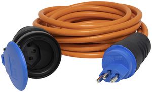 Câble de rallonge Brennenstuhl T23 N07V3V3-F 3×2.5mm² 16A 5m IP55 orange
