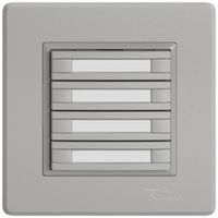 UP-KNX-Taster RGB EDIZIO.liv SNAPFIX® Temperaturfüh.o.LED Pap.4×T 2-Tbed.hgu