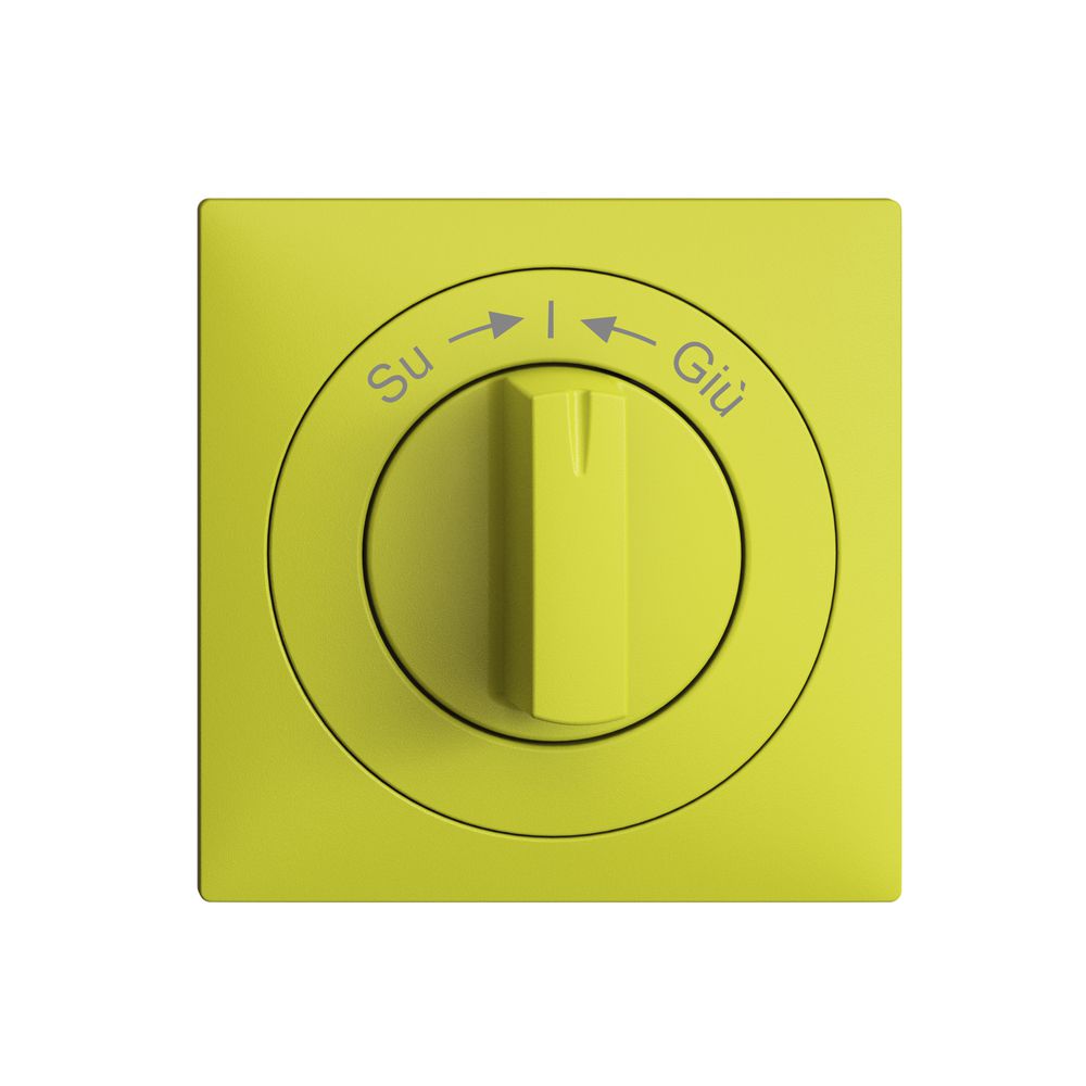 Kit frontal EDIZIOdue Su->I<-Giù lemon 60×60mm pour contact pivotant