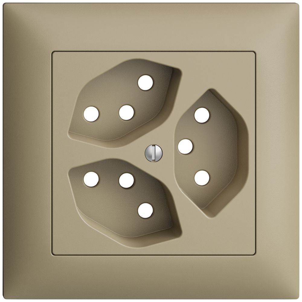 Kit frontale EDIZIOdue sand 88×88mm 3×T13