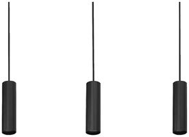 Pendelleuchte LEDVANCE Decor Drums GU10 3×5W + LED 7.5W 460lm 830 schwarz