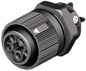 Prise Wieland RST16I5 S B1 M03 SW, 5L 250V/400V 16A, noir