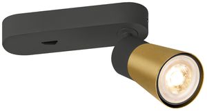 Spot SLV PURI 2.0 Cone CW GU10 1×6W VAR Ø55×150×87mm noir/or