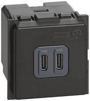 USB-Ladesteckdose Living Now 2×Typ C 2 Module