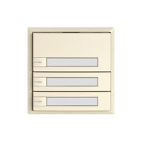 Poussoir KNX RGB EDIZIO.liv SNAPFIX® capteur temp.RGB-LED étiqu.3×com.1T cr