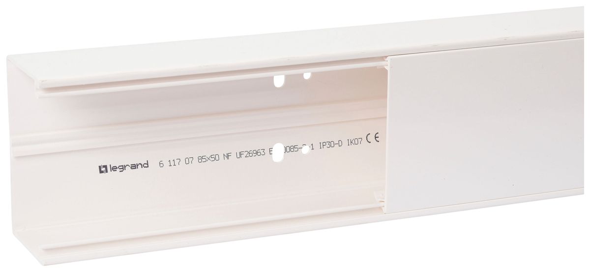 Brüstungskanal HF 85×50×2000×80mm Kunststoff weiss