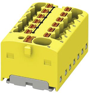 Bloc de distribution PX PTFIX 4/12X1.5-G YE