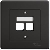 UP-Montageset EDIZIO.liv EASYNET S-One SNAPFIX® gerade 2×RJ45 sz