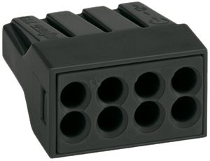 Borne de connexion WAGO 8P 2.5mm² gris