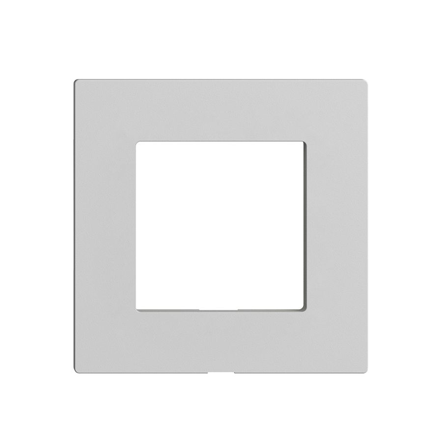 Frontplatte Edue Wiser für Abdeckset, ohne Beschriftung, IP20, 60×60mm, hellgrau