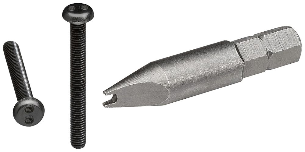 Schraube vandalensicher Hager robusto IP55 26mm schwarz 20 Stk mit Werkzeug