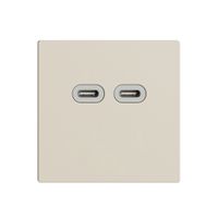 Steckdose USB 18W 2×Typ C Feller EDIZIOdue F 230V 3600mA crema