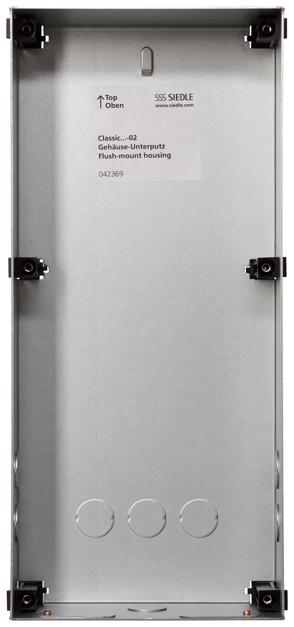 Scatola INS Siedle Classic 1× 336×154×65mm argento