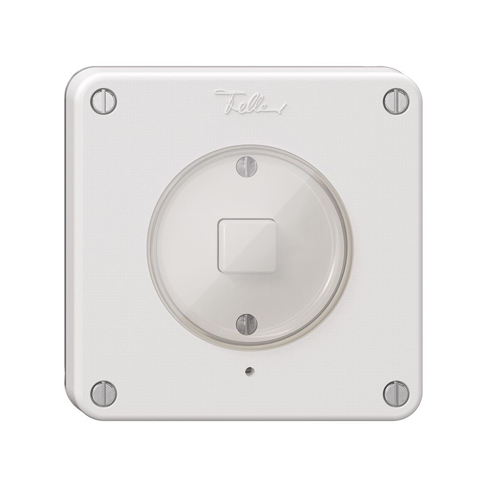 Poussoir KNX 1× NEVO N.CO RGB avec sonde de température blanc