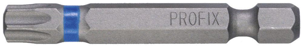 Bit Torx-Schraube PROFIX T40×50mm 1/4" Markierung blau