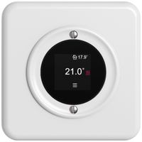 UP-Raumthermostat STANDARDdue SNAPFIX® 230VAC 4…30°C 90×90mm weiss