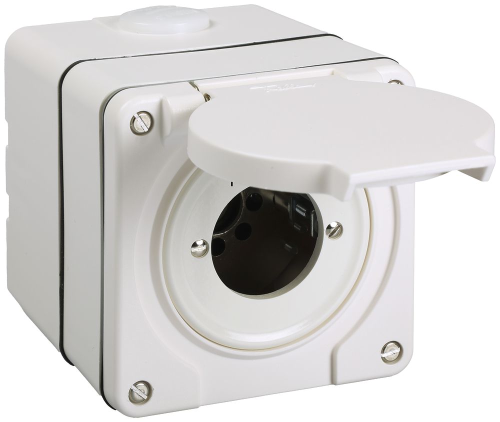 AP-Umschalter ohne Zylinder NEVO 3P, IP55, 1-2, Abz.11-1, weiss