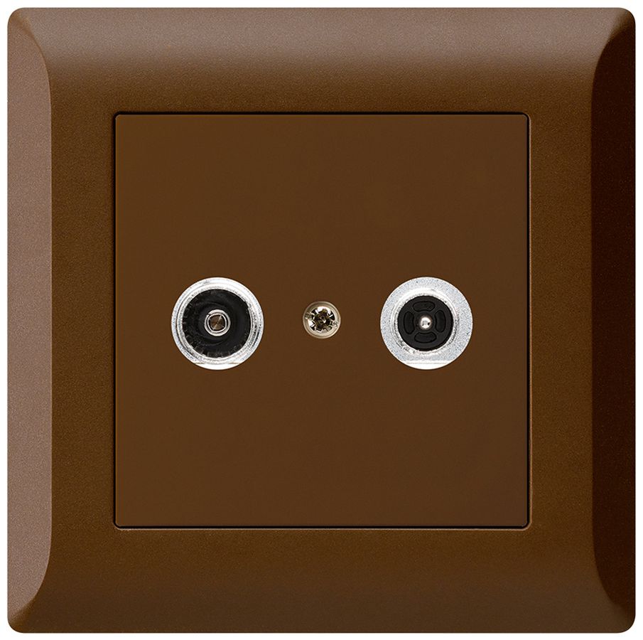 Prise antenne ENC kallysto.line R/TV 11dB 2GHz brun