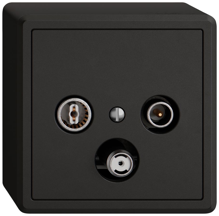 AP-Antennendose TV-R-SAT EDIZIO.liv SNAPFIX® DB52 Stichdose sz