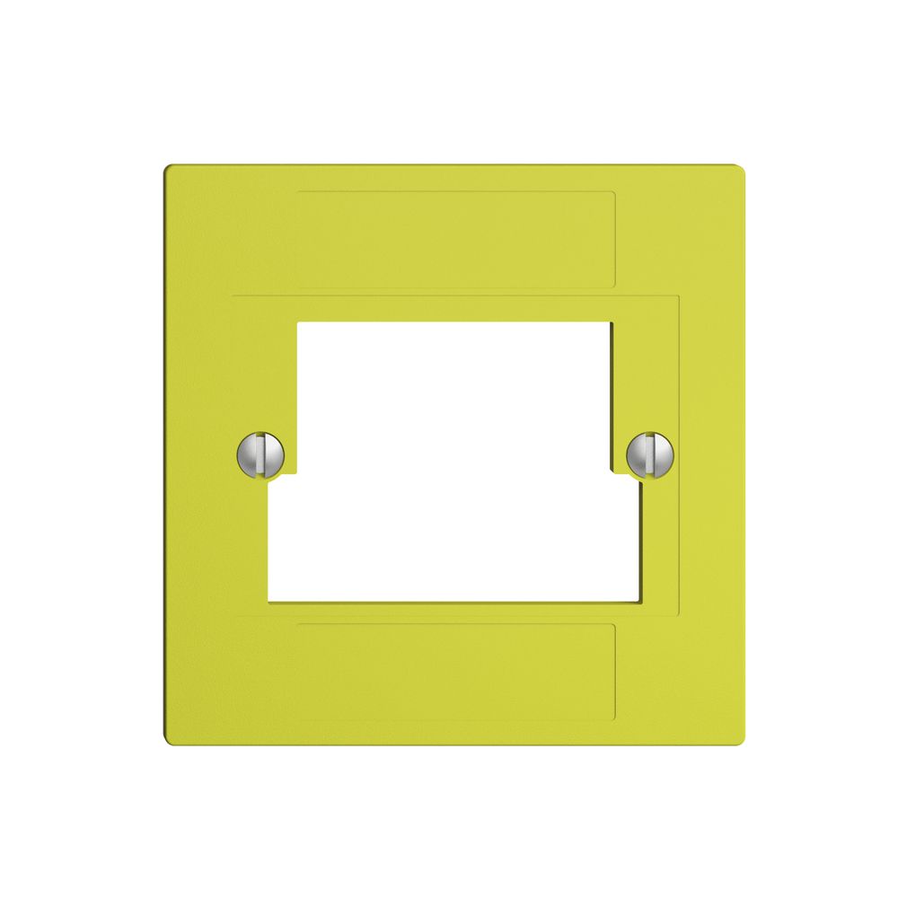 Placca frontale 2×TT,2×RJ45 lemon ITplus ITM EDIZIOdue