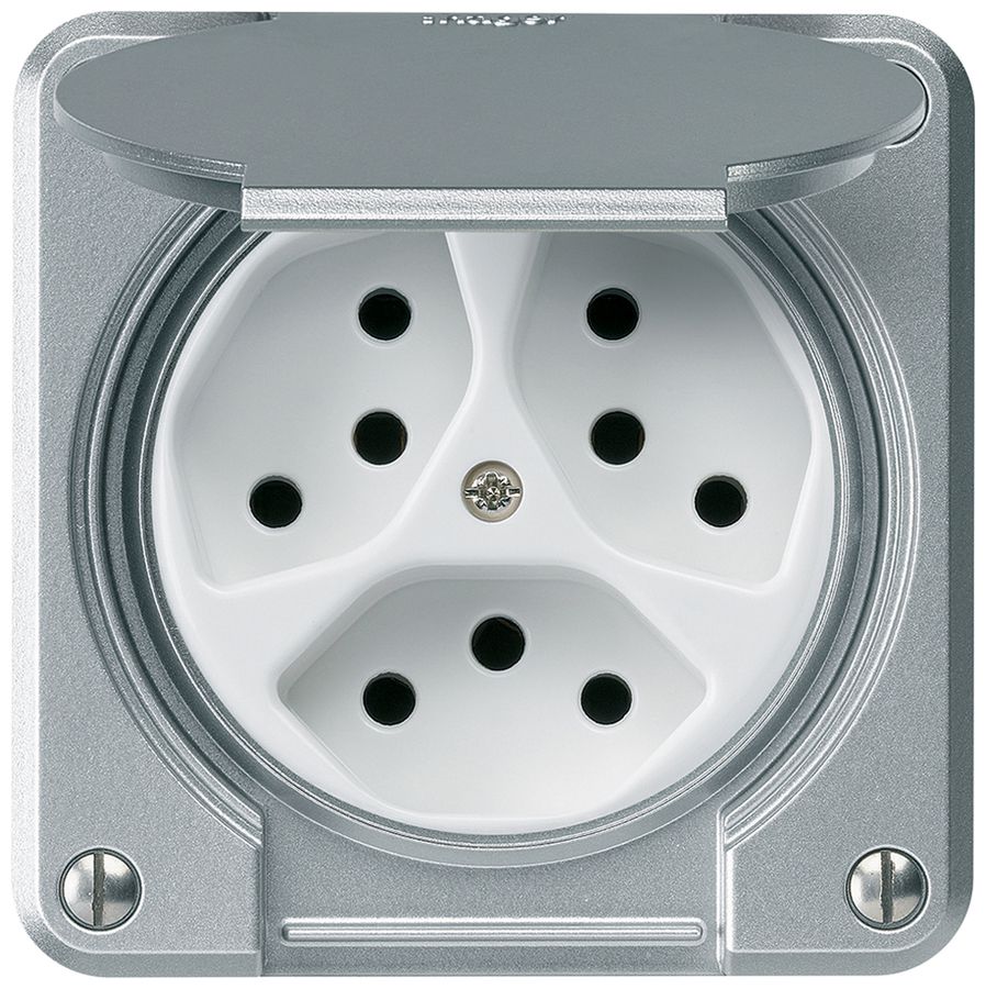 Presa INC robusto 3×tipo 13 alluminio