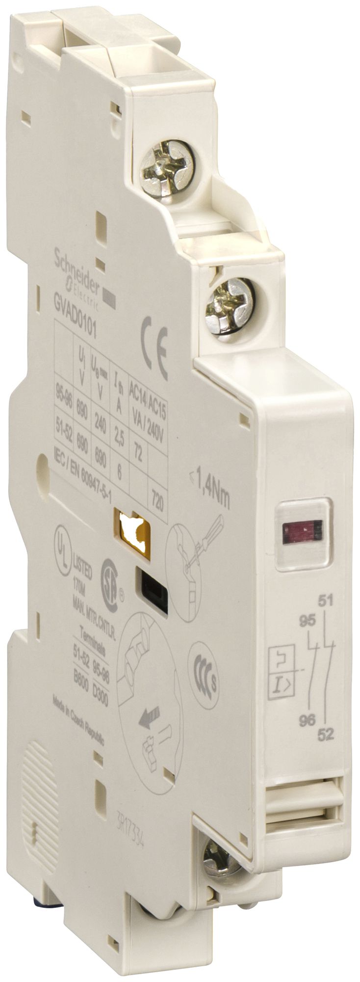 REG-Hilfsschalter GVAD1010 1S+1S TeSys