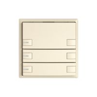 KNX-Taster RGB EDIZIO.liv SNAPFIX® Temperaturfüh.RGB-LED 3×T 2-Tbed.cr