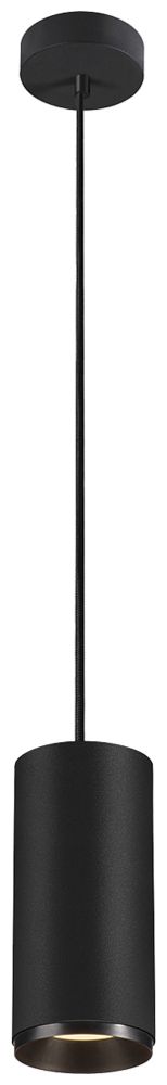 LED-Pendelleuchte SLV NUMINOS L PHASE 28W 2340lm 3000K 36° Ø100×213mm schwarz