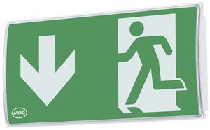 Luminaire de voie de secours LED AWKC-W-411-AT-BZS 4W 1h 340×170×60mm