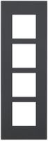 Intestazione INC Legrand Arteor 4×1, verticale, graphite