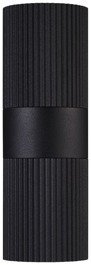 Applique Nordlux Kyklop Ripple 2×GU10 25W IP54 Ø86×140mm noir