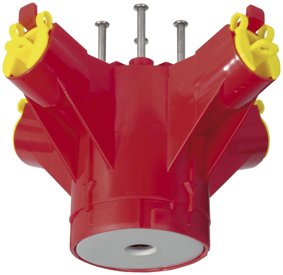 Lampendübel MT Crallo-Star Ø60×90mm ohne Montagering 4×M20/M25 rot