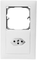 Combinaison ENC SIDUS 2×1 vide +T13 blanc brillant