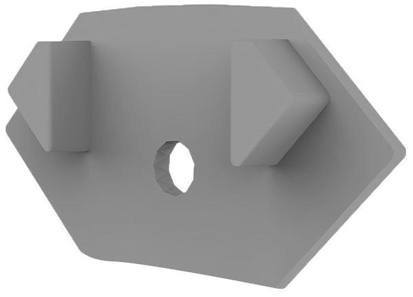 Terminale DOTLUX per profilo per piastrelle d'angolo 5292, grigio, per cavo