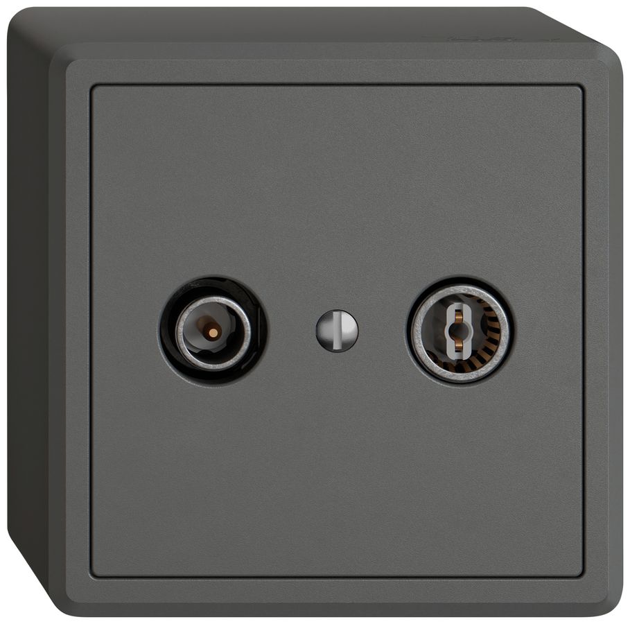 Prise antenne AP TV-R EDIZIO.liv SNAPFIX® prise de passage 23dB grf