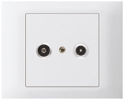 EB-Antennendose kallysto R-TV Bauart T mit EB-Dose G3 10.5dB 2GHz weiss