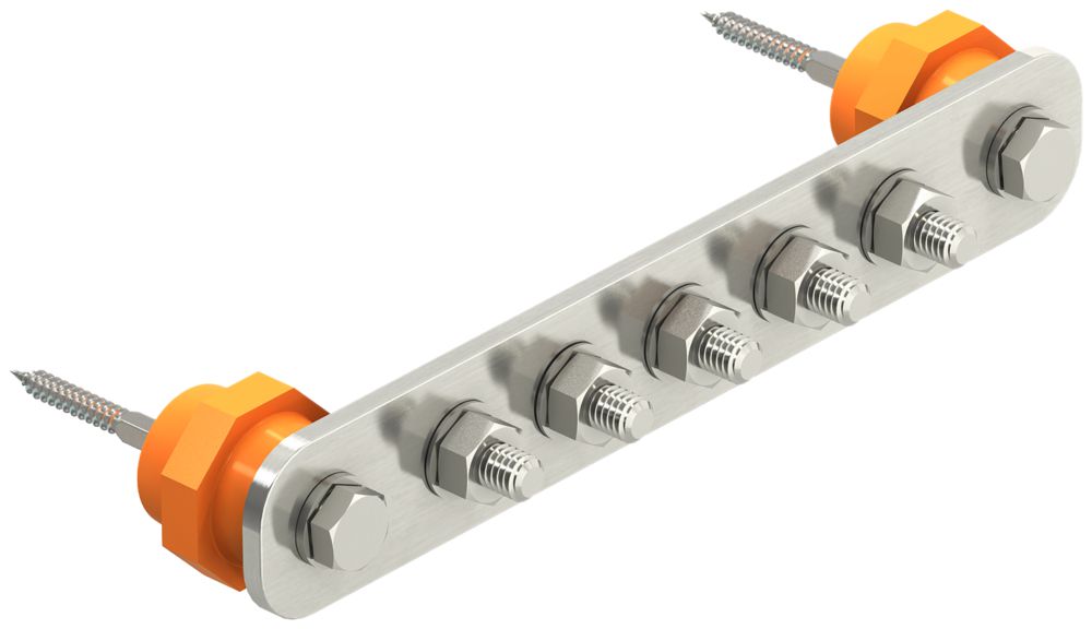 Potentialausgleichschiene Bettermann 10×M10 VA 1.4301